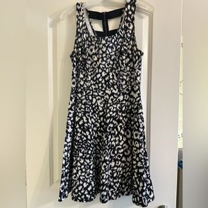 Black and white summer dress with fun back detail
